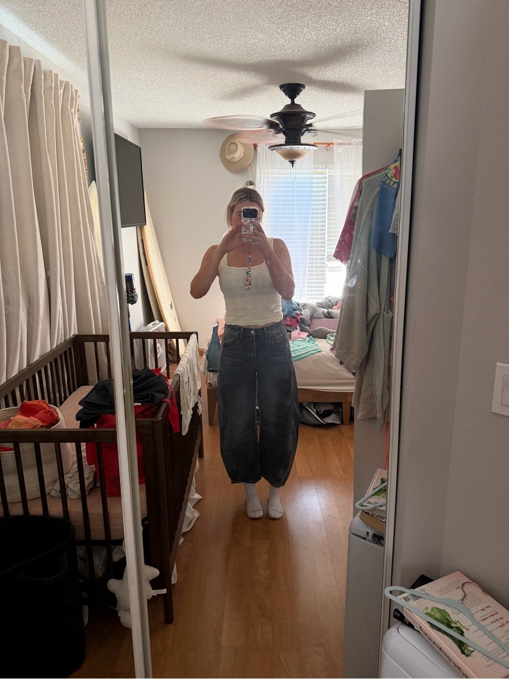 BLACK BARREL JEANS - Picture 10 of 14